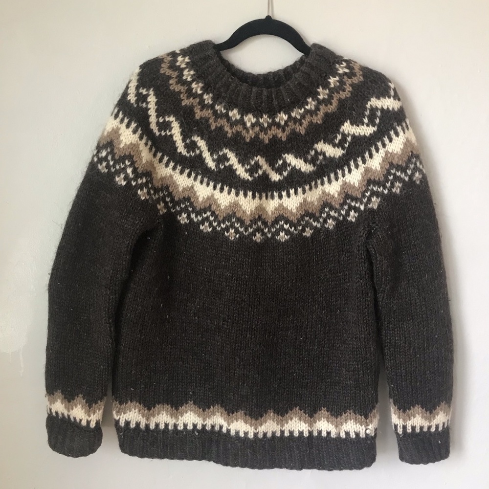 Handknit Icelandic Wool Sweater